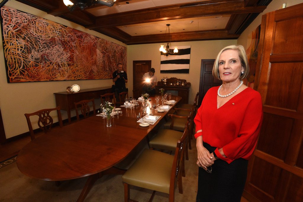 SPACE TO SPARE: Lucy Turnbull did not have to make room for Ricky Muir at a scheduled dinner at The Lodge. SPACE TO SPARE: Lucy Turnbull did not have to make room for Ricky Muir at a scheduled dinner at The Lodge.